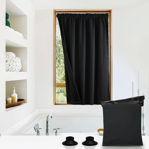 NICETOWN Blackout Curtain with Suctions Cups Door Panel