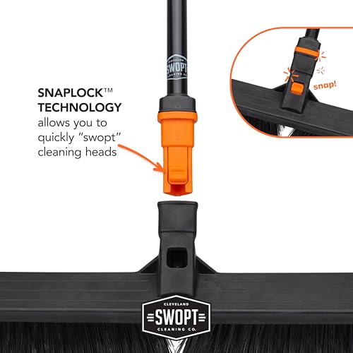 SWOPT 24 Push Broom with 48 and 60 Steel Handles