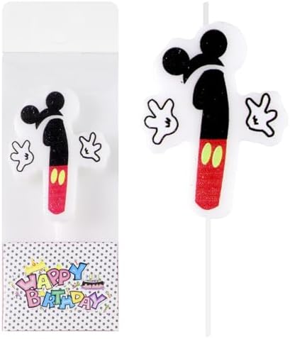 Mouse 1st Birthday Candle Decor Set 1