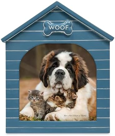 Isaac Jacobs 4x4 Navy Resin Doghouse Frame with Easel