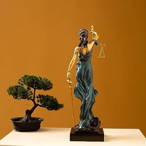 REALONG 192 Lady Justice Bronze Statue