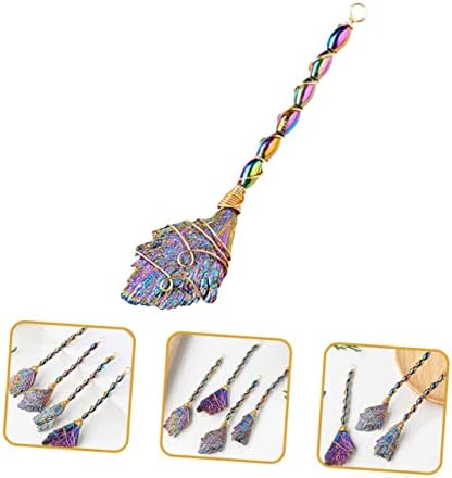 Healeved Decorative Black Tourmaline Broom for Home Office