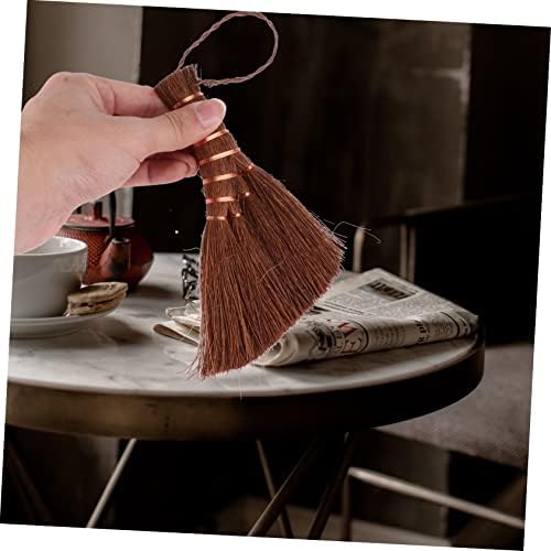 2pcs Compact Natural Palm Broom for Efficient Cleaning