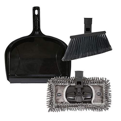SWOPT Angle Broom 12 Dust Mop Plastic Dustpan Cleaning Kit
