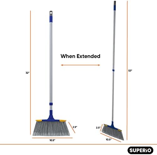 Superio Slim Angle Broom with Extendable Handle 1