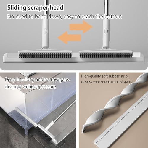RRRYYYZZ 49 Adjustable Air Broom with Brush and Squeegee