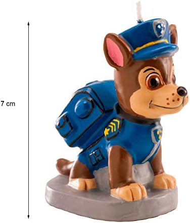 Dekora 346170 PAT PATROUILLE 3D Blue Candle Figurine 1