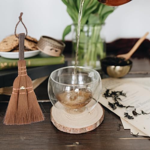 Ipetboom Mini Palm Broom - Natural Hand Broom for Small Spaces