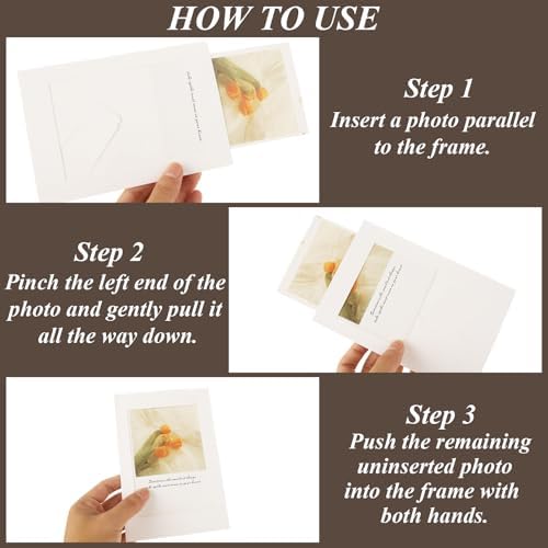 Oungy 100 Pack 4x6 Inch Paper Picture Frames with Stand