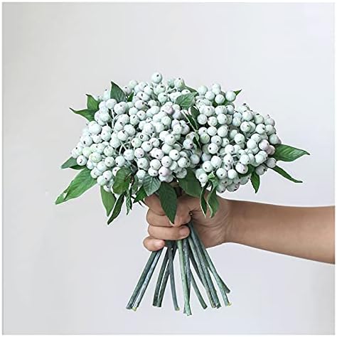 Lifelike Artificial Berry Bouquet with Vase