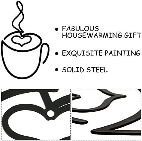 Ferraycle 3 Piece Coffee Themed Metal Wall Art
