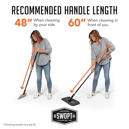SWOPT Angle Broom 12 Dust Mop Plastic Dustpan Cleaning Kit