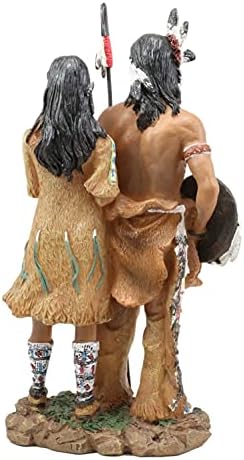 Ebros Gift Tribal Native American Warrior Wife Statue 125 Tall
