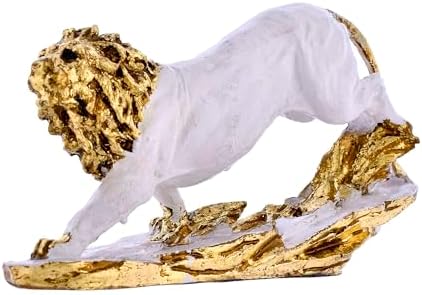 Handcrafted Lion Black Statue Home Decor Showpiece