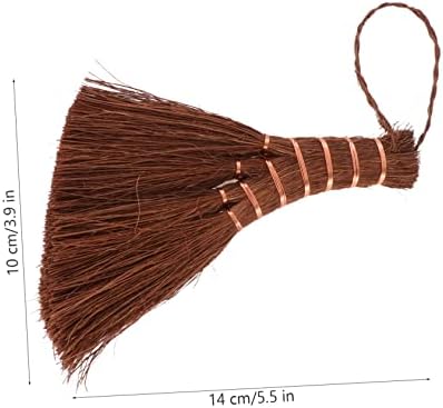Compact Broom Tool Mini Brown Broom for Home Cleaning