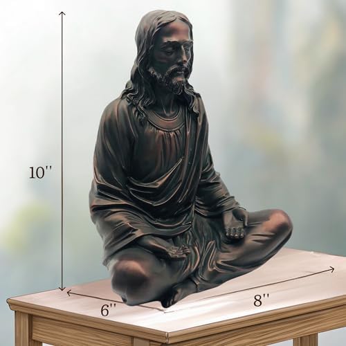 The Peace of Christ 10 Bronze Statue - Meditation Decor