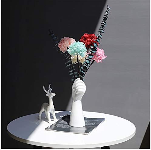 Artificial Flowers with White Ceramic Vase for Home Decor