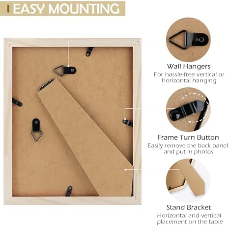 Golden State Art 8x10 Picture Frame Set 5 Packs