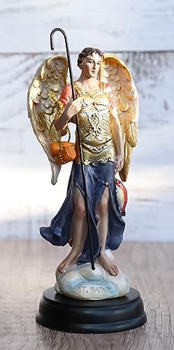 Ebros Archangel Raphael Figurine 525 Inch Healing Angel Sculpture