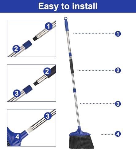Kefanta 4 Pack Heavy Duty Push Brooms 1