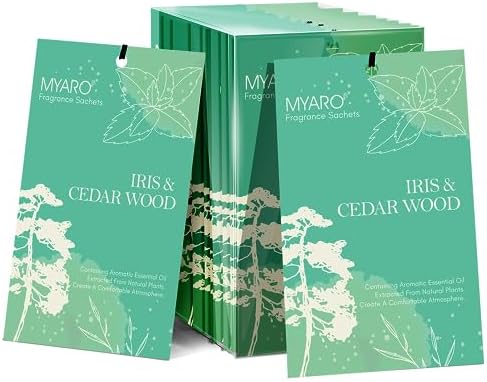 MYARO 12 Pack Scented Sachets for Drawer and Closet