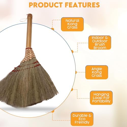 13 Inch Handmade Duster Brush Broom - Eco-Friendly and Versatile