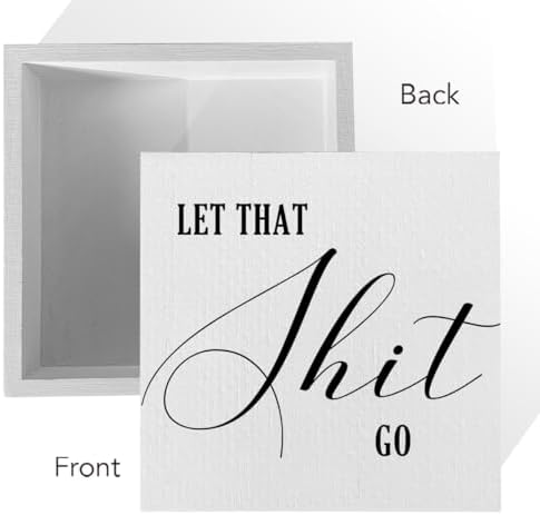 ENGVZ Rustic Bathroom Signs Funny Decor