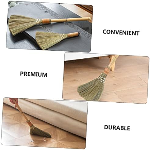 1pc Hand-Made Straw Woven Broom for Home Cleaning