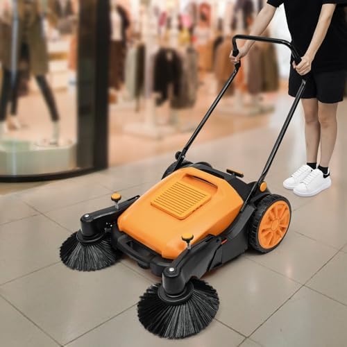 41 Inch Adjustable Handle Hand Push Sweeper for Efficient Cleaning