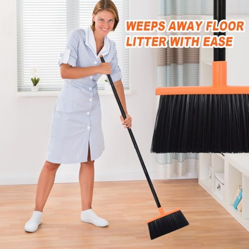 Xifando Heavy-Duty Angle Broom with 56 Steel Handle