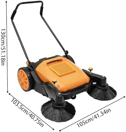 41 Inch Adjustable Handle Hand Push Sweeper for Efficient Cleaning