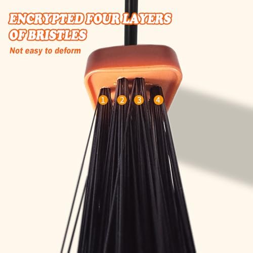 Xifando Heavy-Duty Angle Broom with 56 Steel Handle