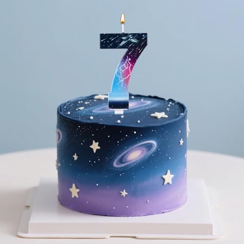 SAVITA Star Number 7 Birthday Candle Decor