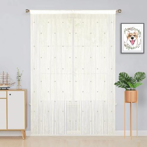 YIIBAII Beaded Curtain Panels for Doorways