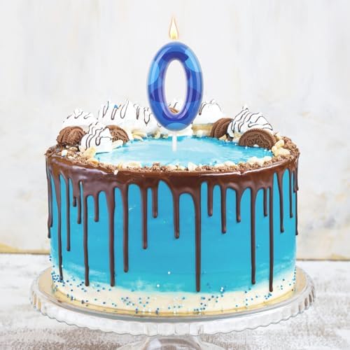 SAVITA Blue Anime Space Themed Birthday Candle for Kids Party 0