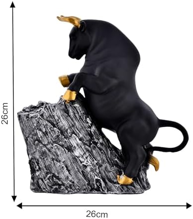 Antique Geometric Bull Sculpture Home Decor Ornament