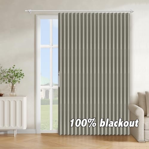 AJAZZ 100 Blackout Door Curtain 98 W x 78 L