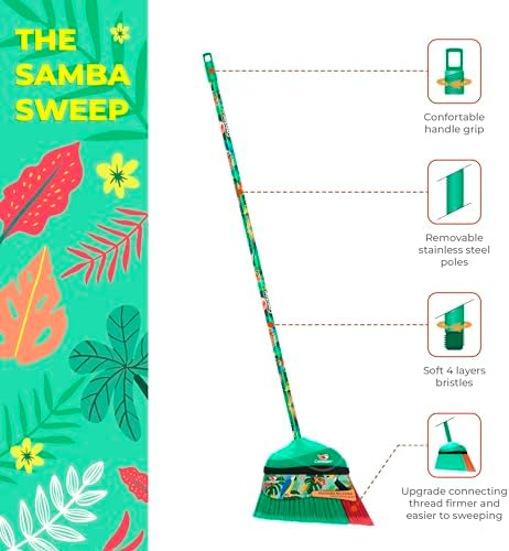 ATREVO Push Broom Indoor Outdoor Vibrant Design