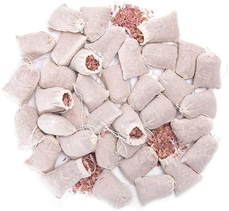 Pack of 36 Red Cedar Sachets for Home Storage