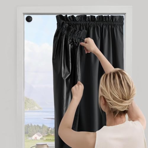 NICETOWN Blackout Curtain with Suctions Cups Door Panel