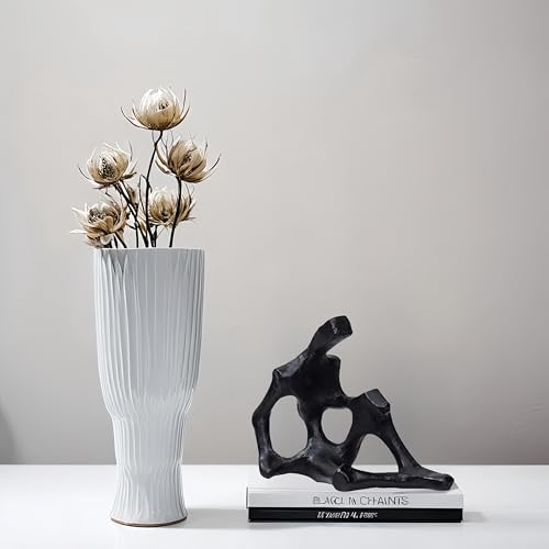 WAZAIGUR Modern Black Abstract Sculpture Decor
