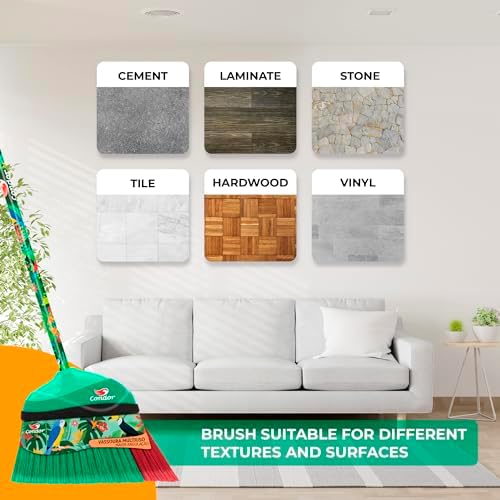 ATREVO Push Broom Indoor Outdoor Vibrant Design