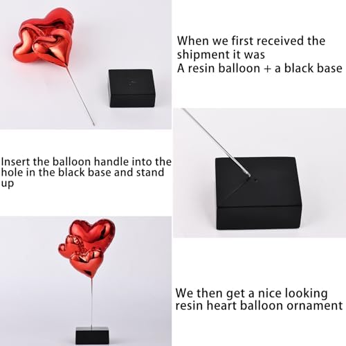 SHENGTIAN Red Heart Sculpture Decor 1