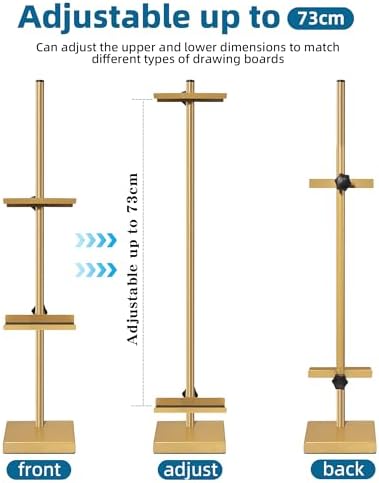 GRETJOB Adjustable Metal Easel Stand for Art Frame