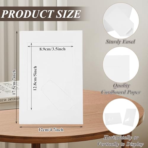 Oungy 100 Pack 4x6 Inch Paper Picture Frames with Stand