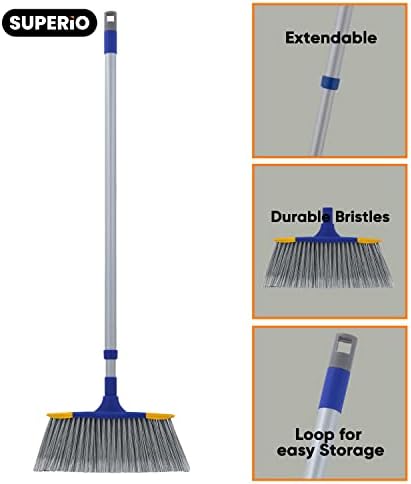 Superio Slim Angle Broom with Extendable Handle 1