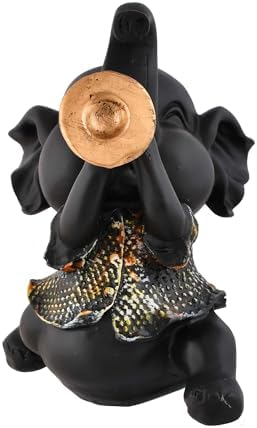 US Elephant Musical Instrument Sculpture Home Decor Showpiece