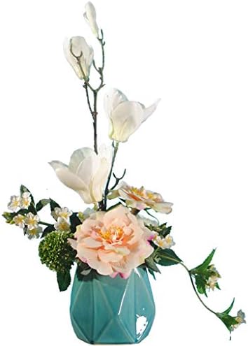 Artificial Magnolia Flower in Pot Romantic Silk Decoration