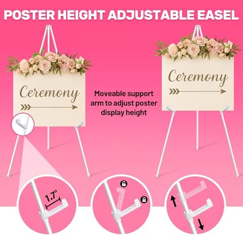VAIIGO 3 Pack White Easel Stand for Sign Poster Display