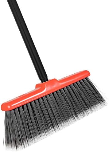 Fuller Brush Fiesta Red Kitchen Broom Floor Sweeper with Steel Handle